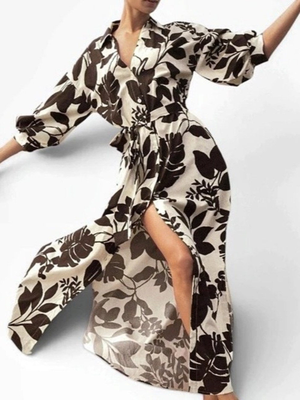 Brochu Walker The Kate Printed Maxi Dress in Java Combo Size Small
